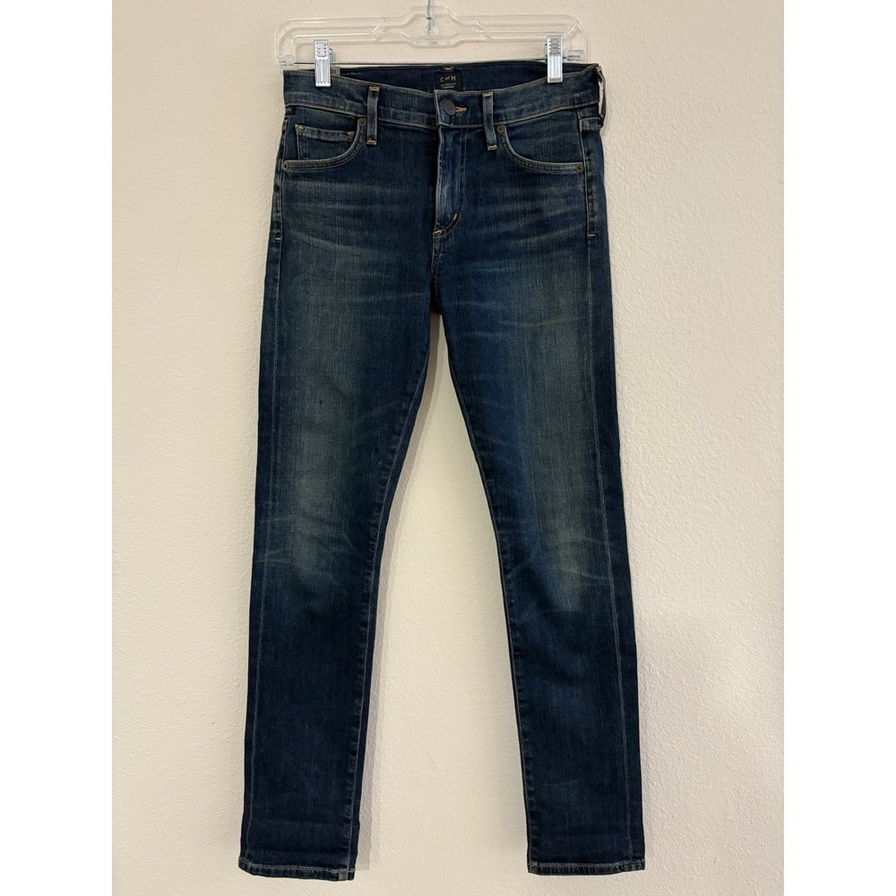 Citizens of Humanity Womens Denim Jeans Size 24 Agnes Mid Rise Slim Straight COH